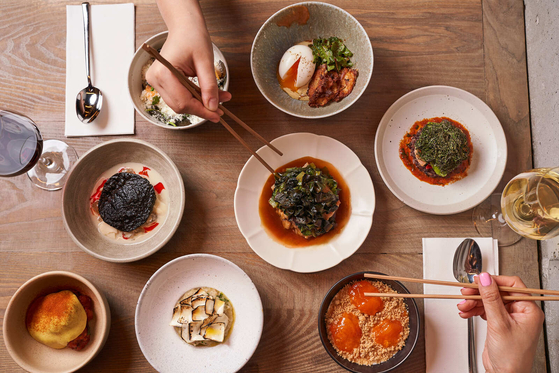 Dishes at Atoboy, a modern Korean restaurant in New York City [ATOBOY]