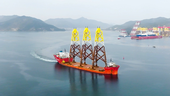 SK oceanplant's jackets being exported to a foreign country [SK OCEANPLANT] 