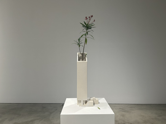 “Investment Bank Flowerpots/CitiGroup Nerium Oleander” (2019) by Superflex [SHIN MIN-HEE]