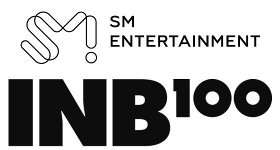 Logos of SM Entertainment and INB100 [EACH AGENCY]