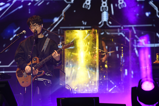 The rock band Guckkasten performs at the 2020 Incheon Pentaport Rock Festival on Saturday. [INCHEON PENTAPORT]