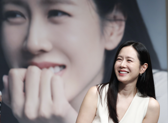 Actor Son Ye-jin poses during a press conference for the Bucheon International Fantastic Film Festival's Actor Retrospective exhibition in Bucheon on July 5. [NEWS1]