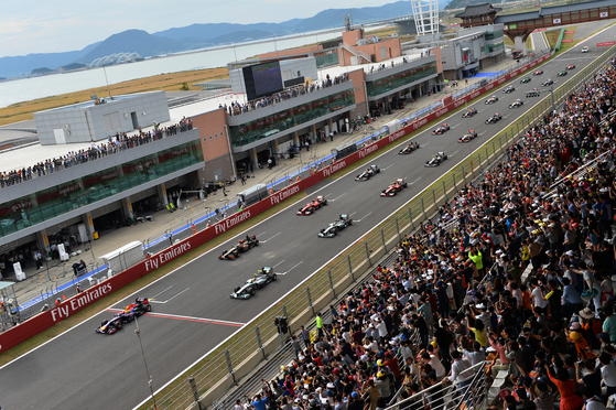 The 2013 Korean Grand Prix takes place in Yeongam, South Jeolla on Oct. 6, 2013.  [JOONGANG ILBO]