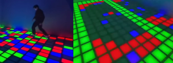 Screen captures of the floor at Techrun in Gwangjin District, eastern Seoul [TECHRUN]
