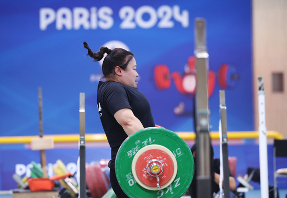 Kim Su-hyeon trains at a media day at Jincheon National Training Center in Jincheon, North Chungcheong on June 26. [YONHAP]