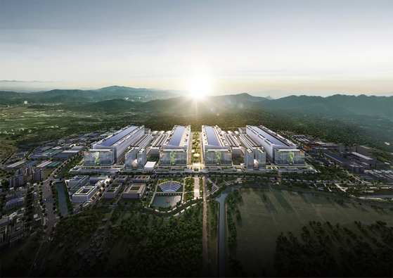 Computer-generated image of SK hynix's Yongin chip cluster [SK HYNIX]