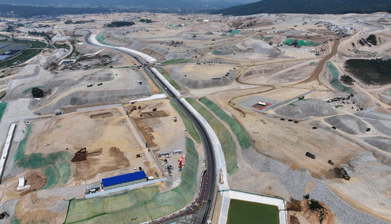 Bird's-eye view of Yongin chip cluster's landsite in the neighborhood of Wonsam. [YONHAP]
