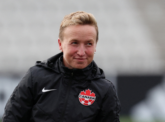 Canada coach Bev Priestman  [REUTERS/YONHAP]