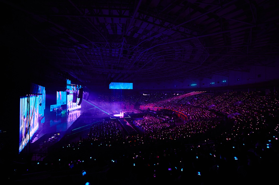 Girl group IVE performing at the ″Show What I Have″ world tour encore concert at the KSPO Dome in southern Seoul on Aug. 10 and 11 [STARSHIP ENTERTAINMENT]