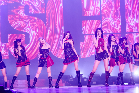 Girl group IVE performing at the ″Show What I Have″ world tour encore concert at the KSPO Dome in southern Seoul on Aug. 10 and 11 [STARSHIP ENTERTAINMENT]