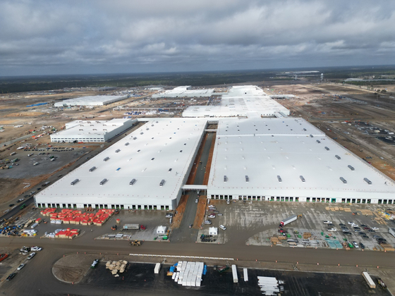Aerial view of Hyundai's Georgia plant, currently under construction. [YONHAP]