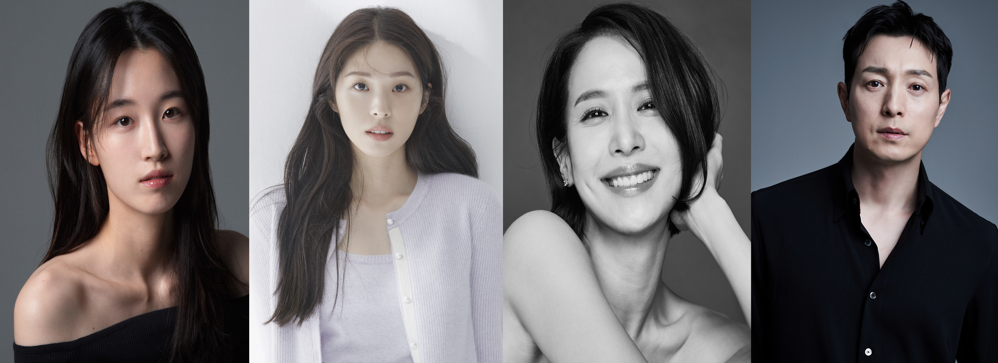 From left, actors Won Ji-an, Seo Eun-soo, Cho Yeo-jeong and Jung Sung-il [HIIN ENTERTAINMENT, HIGHZIUM STUDIO, HIGH ENTERTAINMENT, XYZ STUDIO]