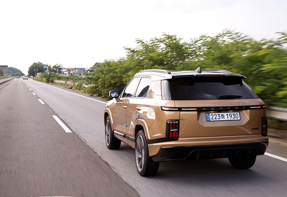 The rear of the Actyon SUV [KG MOBILITY]
