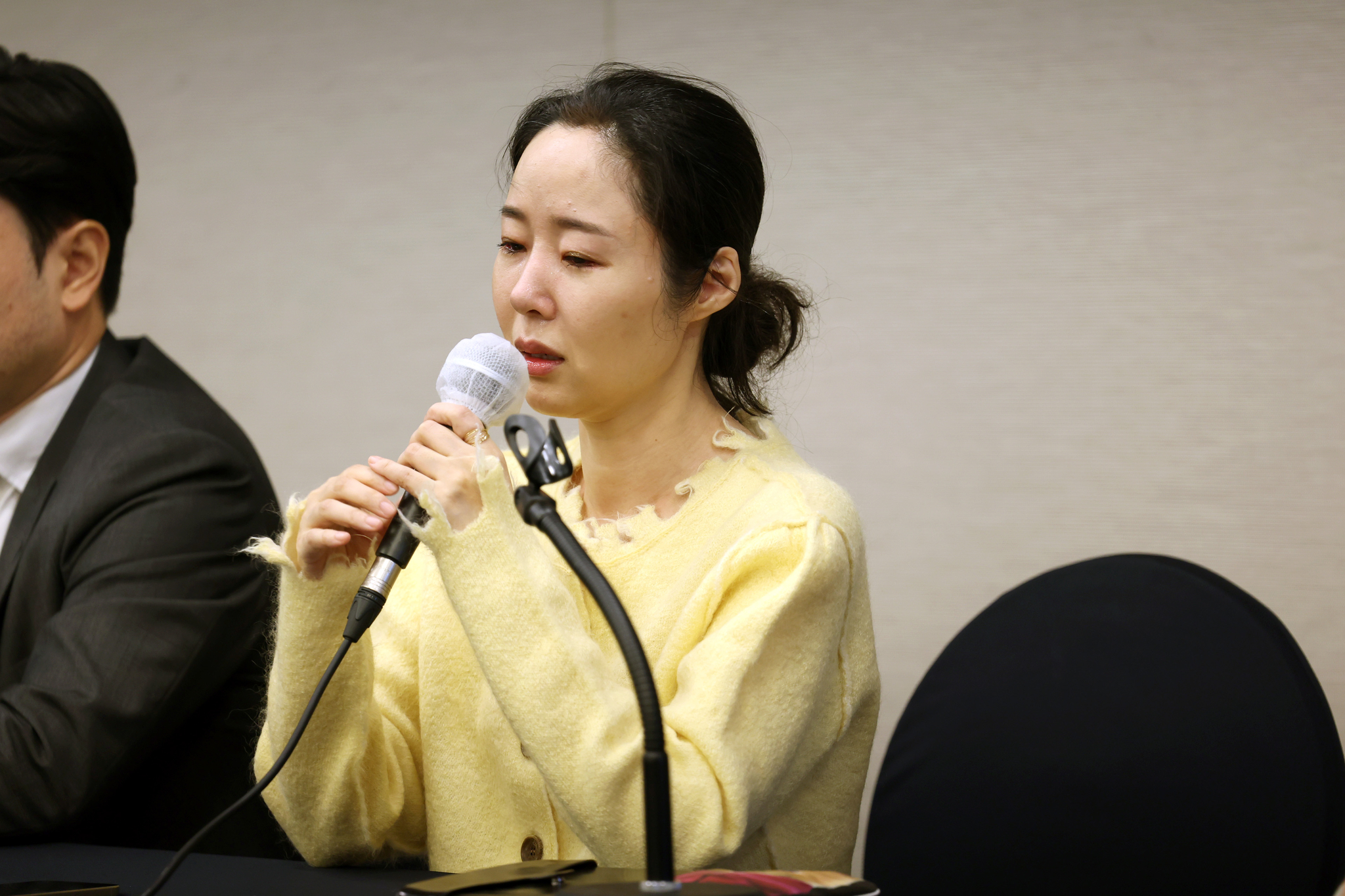  Min Hee-jin during a press conference on May 31 in central Seoul [JOINT PRESS CORPS]