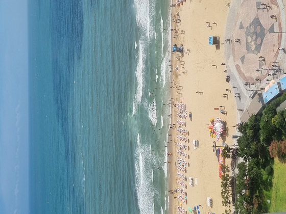 Haeundae Beach in Haeundae District, Busan, is a classic stop for tourists. [KIM DONG-EUN]