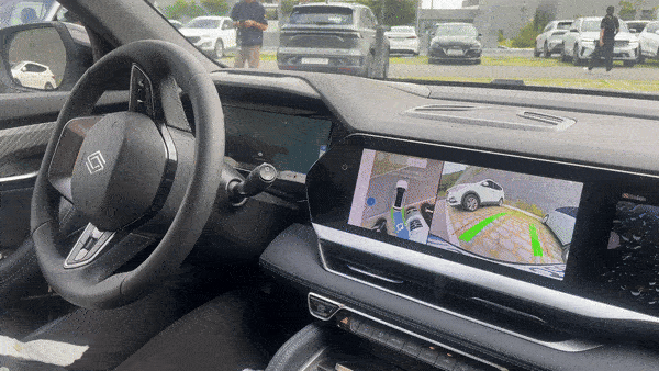 The Auto Parking system allows the car to automatically find an empty parking spot and park without human interruption. It applies to all types of parking like pulling in, backing in and parallel parking. [SARAH CHEA]