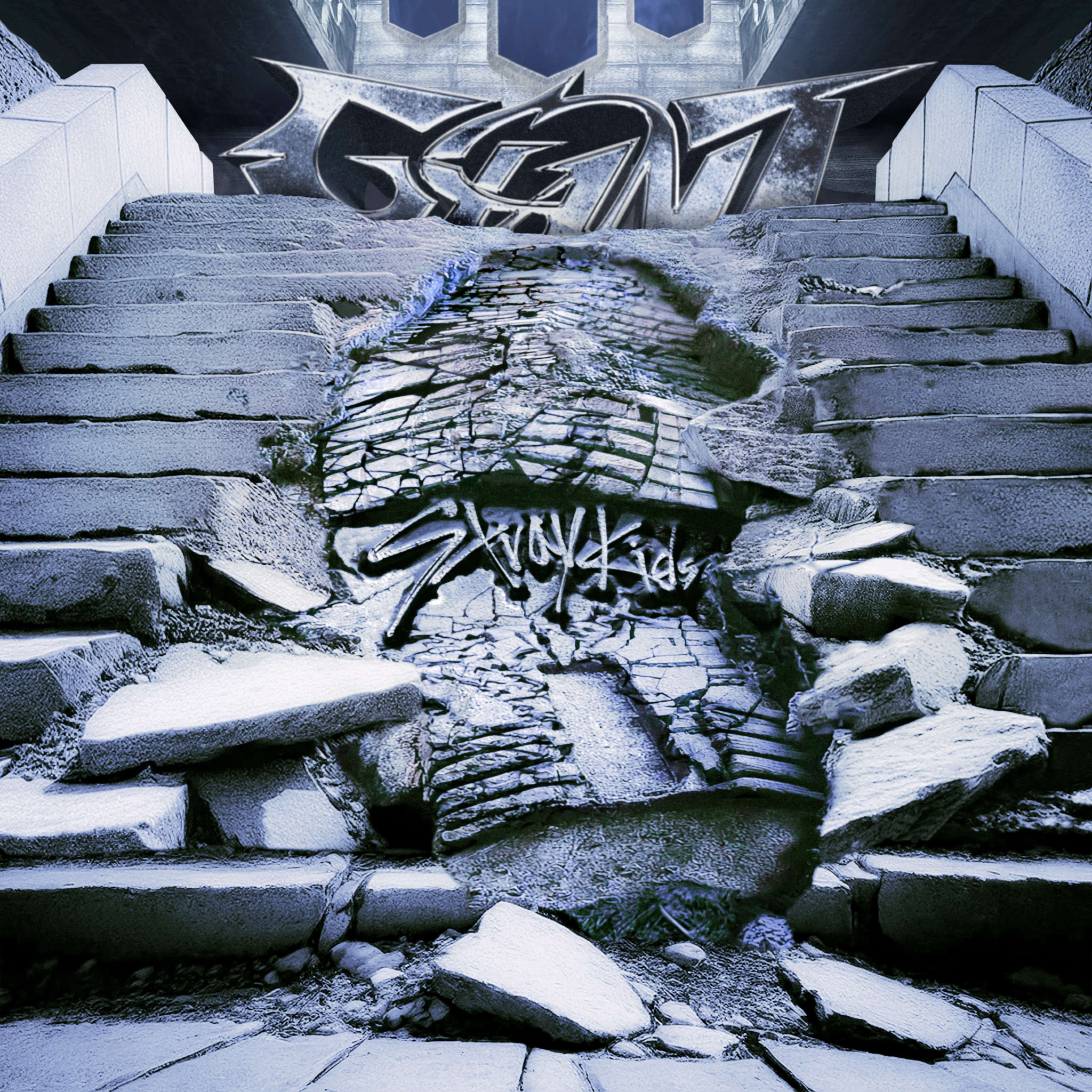 A cover image of Stray Kids' upcoming full-length album ″GIANT″ [JYP ENTERTAINMENT]