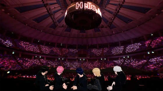 Virtual boy band Plave's fan concert held on Oct. 5 and 6 at the Jamsil Indoor Arena in southern Seoul [VLAST]