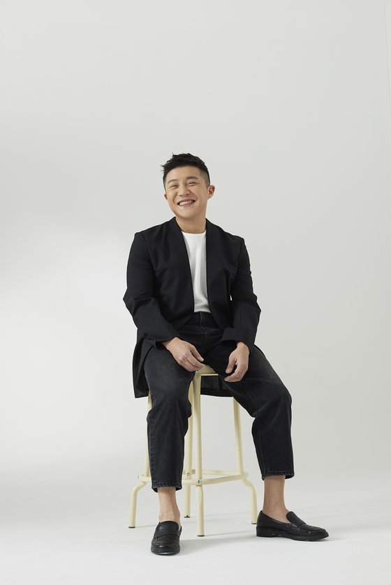 Comedian Jo Se-ho posing for his fashion line Amoupre. [AMOUPRE]