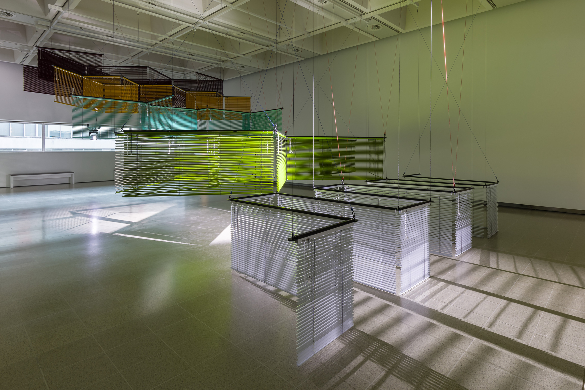 ″Star-Crossed Rendezvous after Yun,″ as part of Haegue Yang's solo survey exhibition ″Leap Year″ at the Hayward Gallery in London [KUKJE GALLERY]