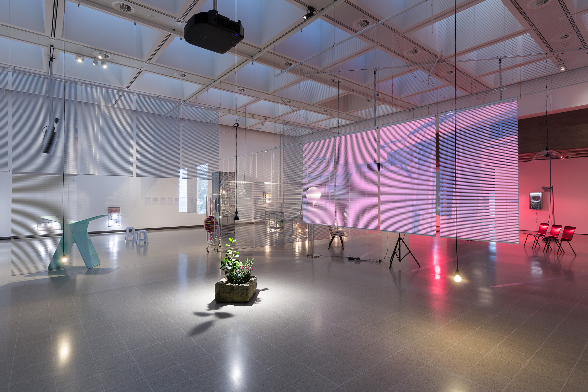 Installation view of Haegue Yang's solo survey exhibition ″Leap Year″ at the Hayward Gallery in London [KUKJE GALLERY]
