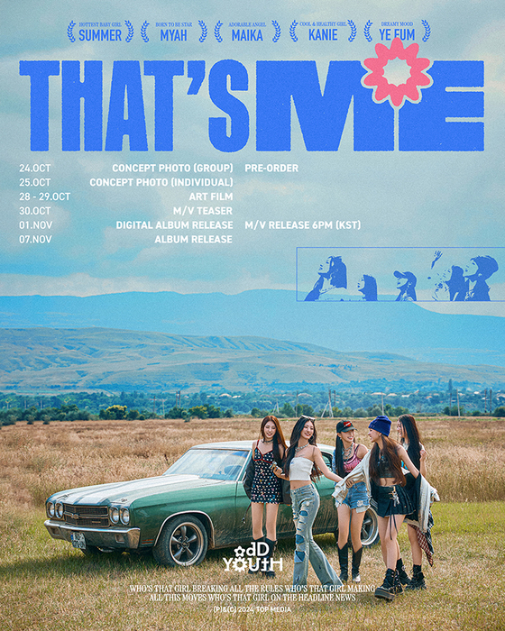 Girl group Odd Youth debut poster [TOP MEDIA]