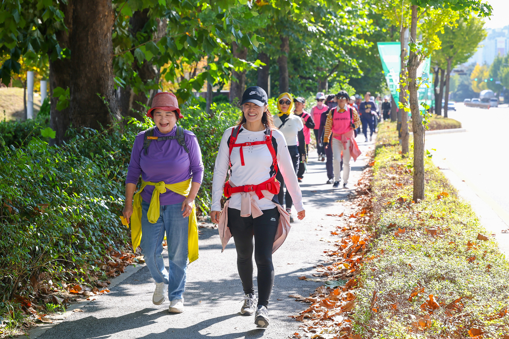 Participants of the 30th Wonju Two Days Walk festival on Sunday. [WONJU CITY GOVERNMENT]