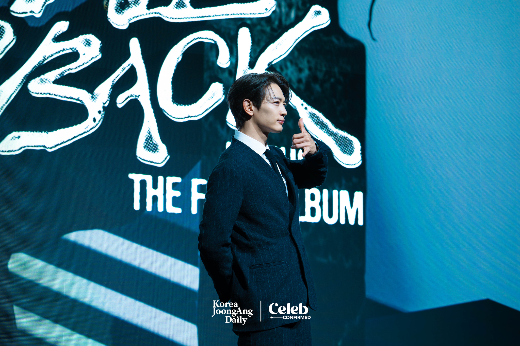 Minho poses for the cameras during a press conference held on Monday at the Fairmont Ambassador Seoul in Yeouido, western Seoul. [DANIELA GONZALEZ PEREZ]