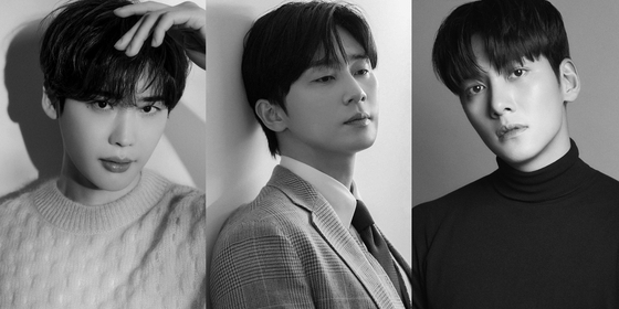 From left: actors Lee Jong-suk, Park Seo-jun and Ji Chang-wook [Hiand]