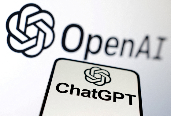 OpenAI and ChatGPT logos are seen in this illustration taken in 2023. [REUTERS/YONHAP]