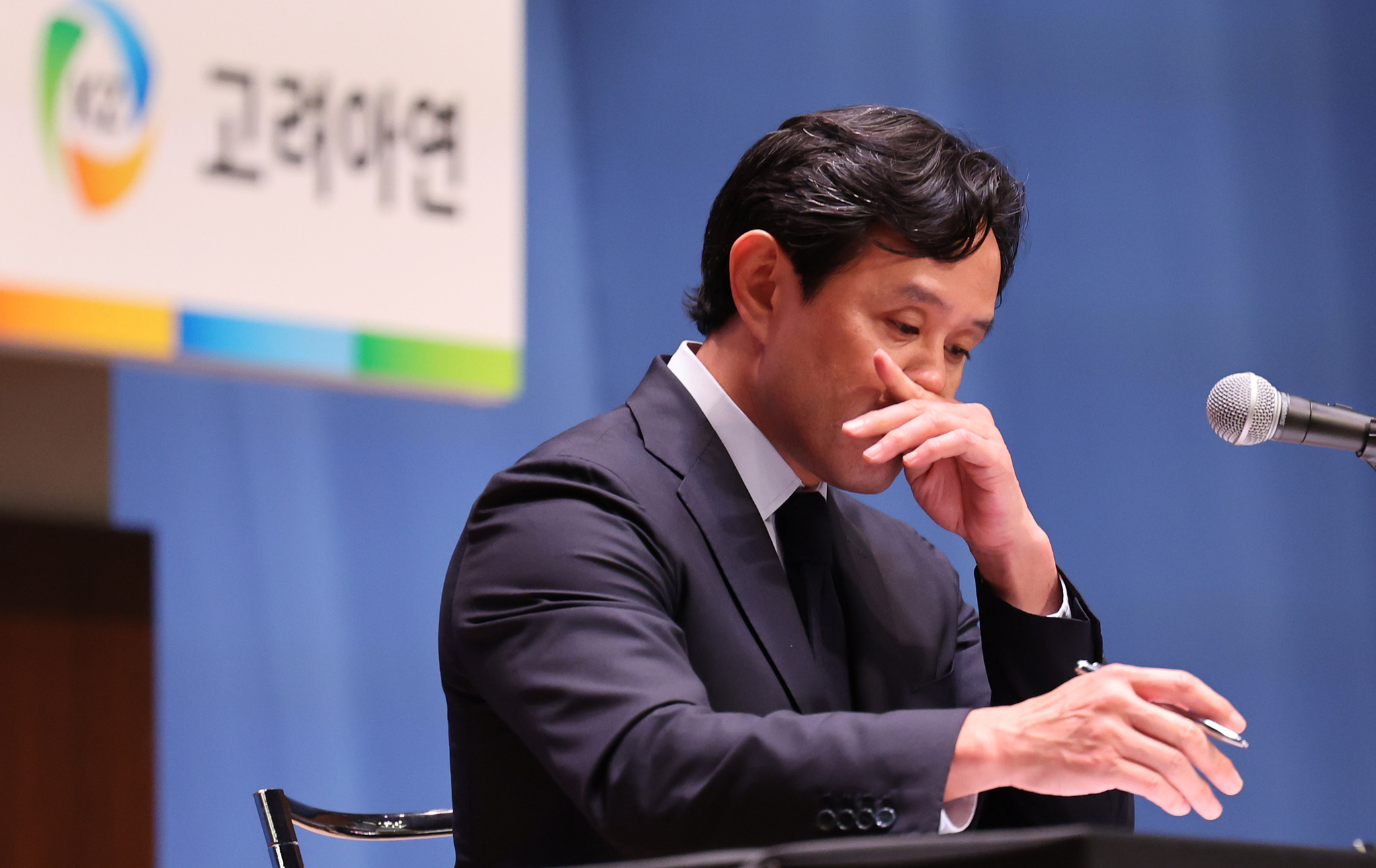 Korea Zinc Chairman Choi Yun-beom during a press conference held in central Seoul on Wednesday [NEWS1]