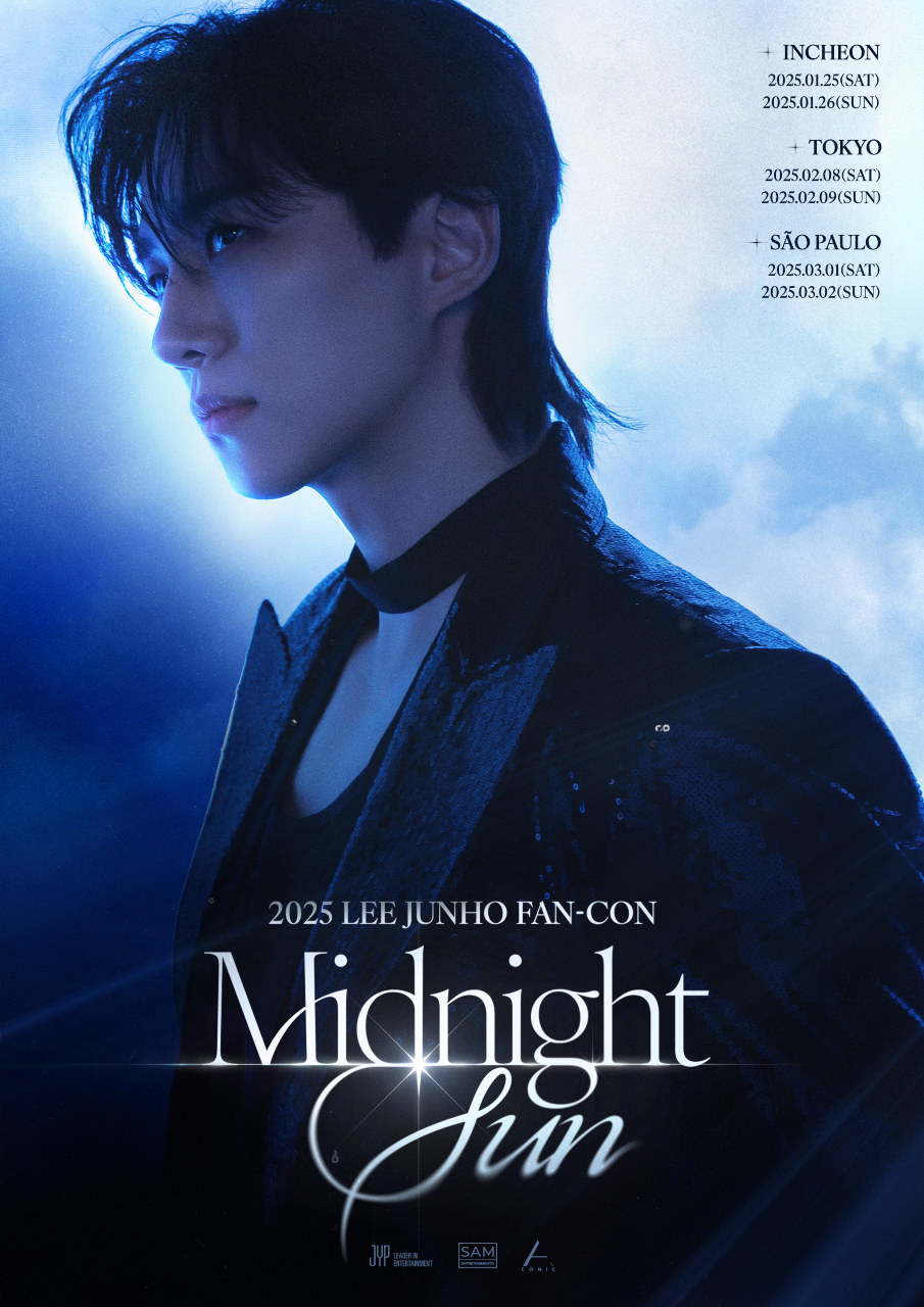 Poster for Lee Jun-ho's upcoming concert ″Midnight Sun″ [JYP ENTERTAINMENT]