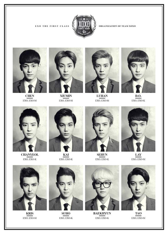 The school uniform, especially popularized by boy band Exo in 2013, also styled by producer Min Hee-jin, is a staple fashion piece among K-pop idols. [SM ENTERTAINMENT]