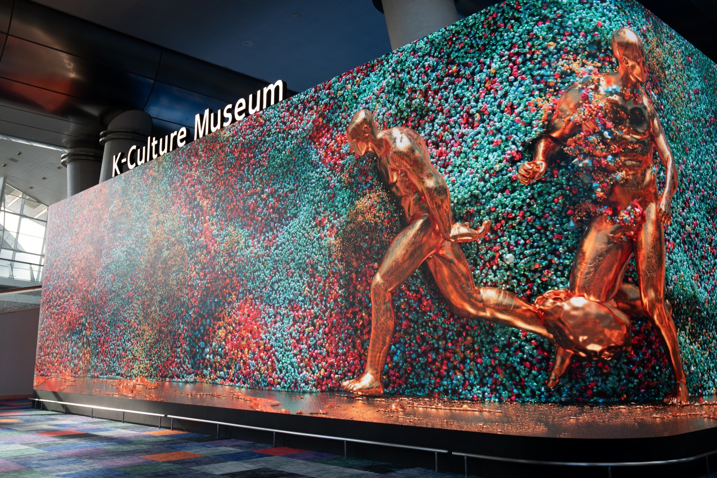 Installation view of ″K-Culture Museum″ at Incheon International Airport's Terminal 1 [KOCCA]