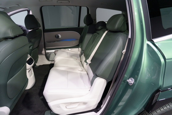 The Hyundai Ioniq 9 during the vehicle's media preview event held in Los Angeles in November [CHO YONG-JUN]