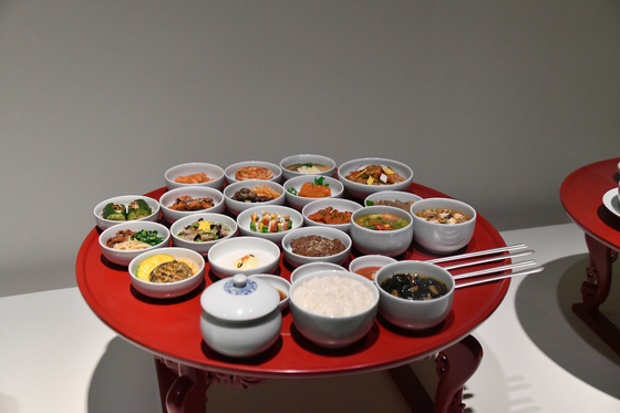 A reproduction of Joseon kings' surasang, or royal court cuisine [NATIONAL PALACE MUSEUM OF KOREA] 