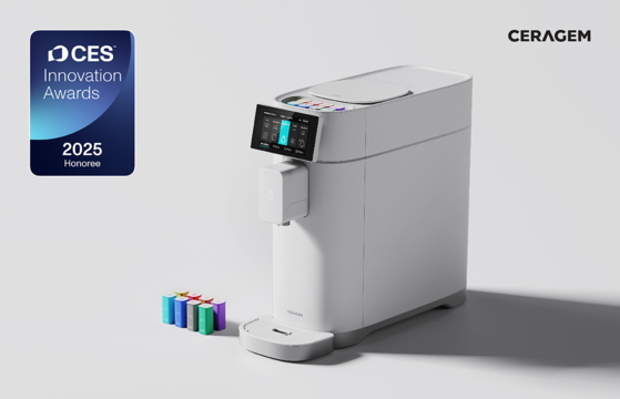 Ceragem's AI-powered home-use direct water ionizer, AI Medi Water, won a 2025 CES Innovation Award in the Digital Health category. [CERAGEM]