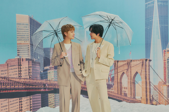 Members Taeil and Haechan of boy band NCT [SM ENTERTAINMENT]