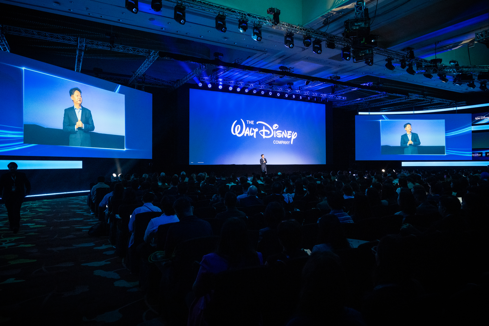 Luke Kang, president of The Walt Disney Company Asia Pacific, speaks during the 2024 Disney Content Showcase APAC held at Marina Bay Sands in Singapore on Wednesday. [WALT DISNEY COMPANY KOREA]