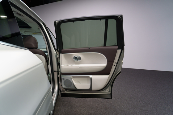 The Hyundai Ioniq 9 during the vehicle's media preview event held in Los Angeles in November [CHO YONG-JUN]