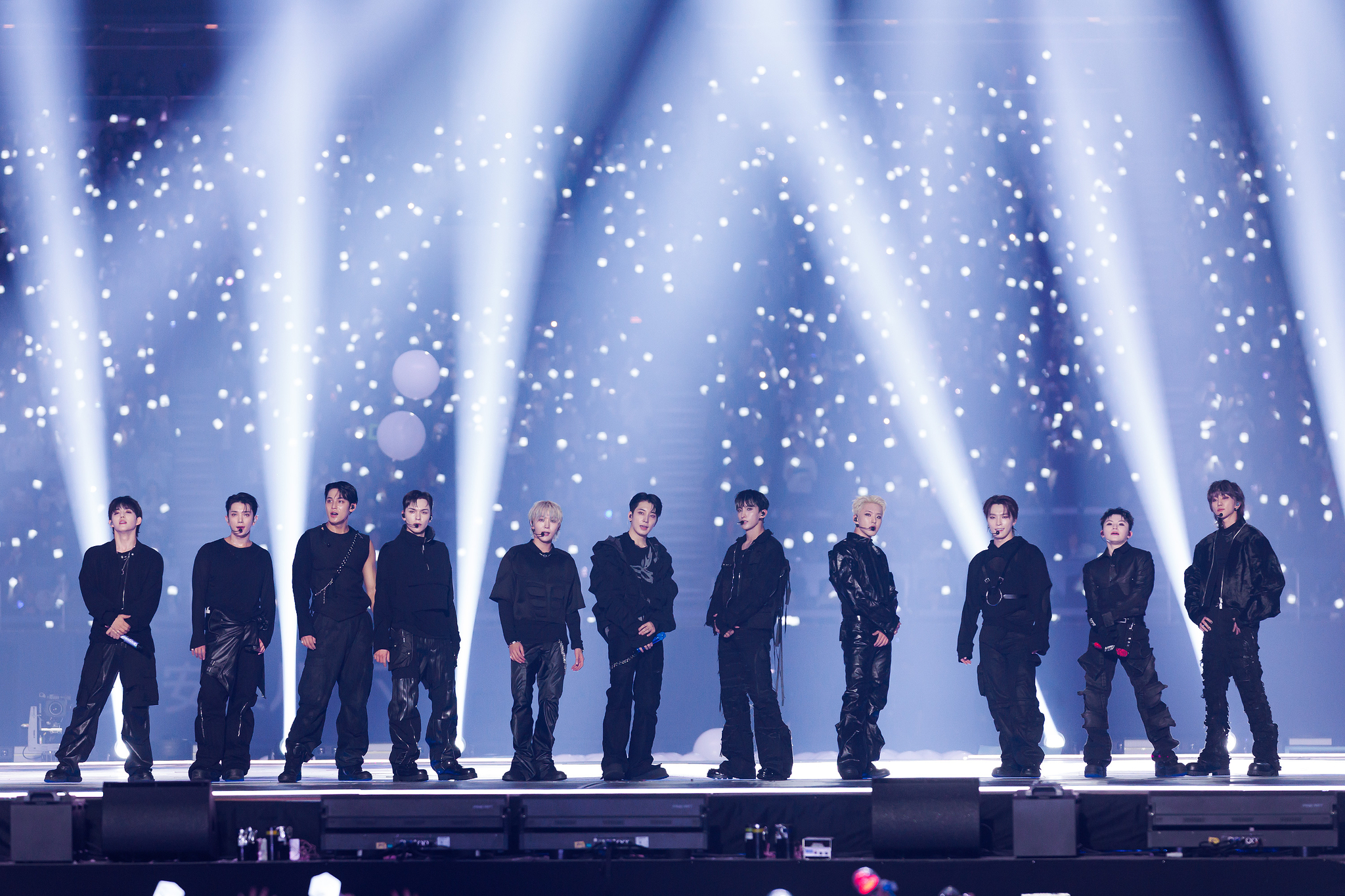 Boy band Seventeen performing at the 2024 MAMA Awards on Nov. 23 at the Kyocera Dome in Osaka, Japan [CJ ENM]