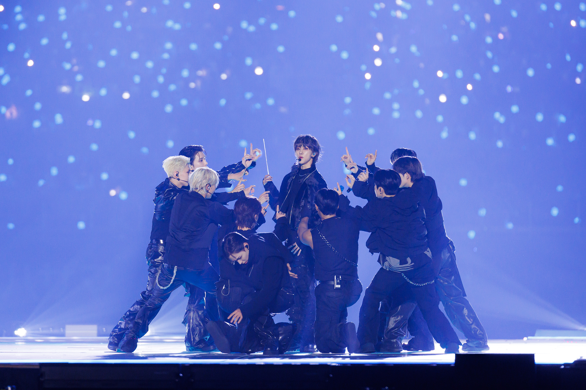 Boy band Seventeen performing at the 2024 MAMA Awards on Nov. 23 at the Kyocera Dome in Osaka, Japan [CJ ENM]