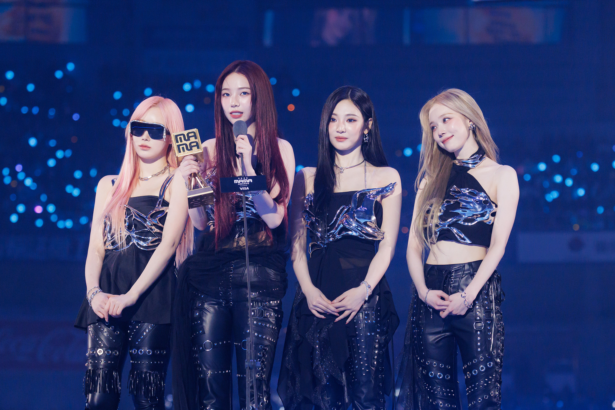 Girl group aespa at the 2024 MAMA Awards on Nov. 23 at the Kyocera Dome in Osaka, Japan [CJ ENM]
