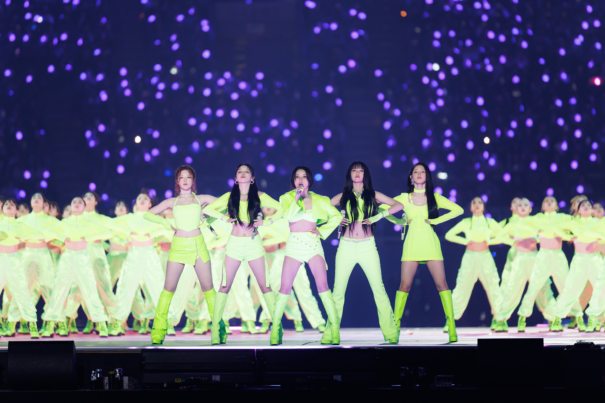 Girl group (G)I-DLE performing at the 2024 MAMA Awards on Nov. 23 at the Kyocera Dome in Osaka, Japan [CJ ENM]