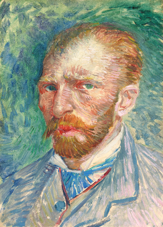 "Self-portrait" (1887) by Vincent van Gogh [SEOUL CENTER MUSEUM]