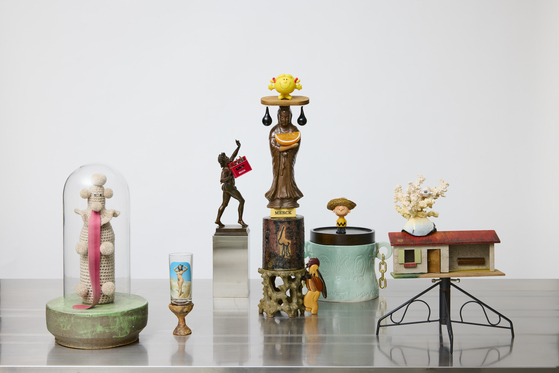 From left: "Size Matters," "Roman Gentleman's Goblet," "By Any Means Necessary (Dionysus)," "Amitabha Buddha," "Good Riddance (FOKOF)" and "Bikini Bottom" by Nayoungim & Gregory Maass [ATELIER HERMES]