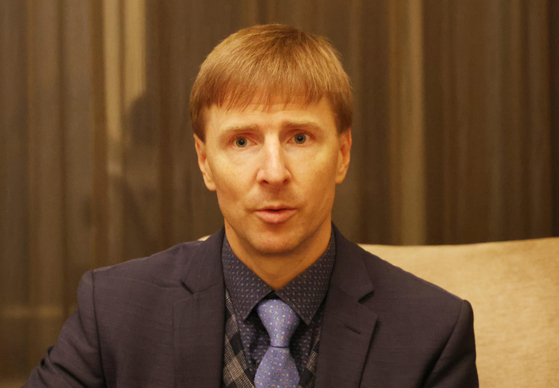 Tomas Ehler, deputy director general for energy and nuclear sources at the Ministry of Industry and Trade of the Czech Republic, speaks during an interview with Yonhap News Agency in Seoul on Thursday. [YONHAP]