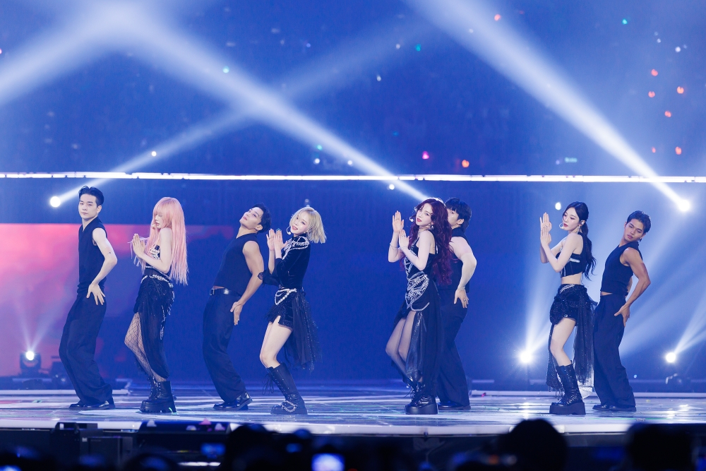 Girl group aespa performing at the Melon Music Awards 2024 (MMA 2024) held on Nov. 30 at the Inspire Arena in Incheon [KAKAO ENTERTAINMENT]