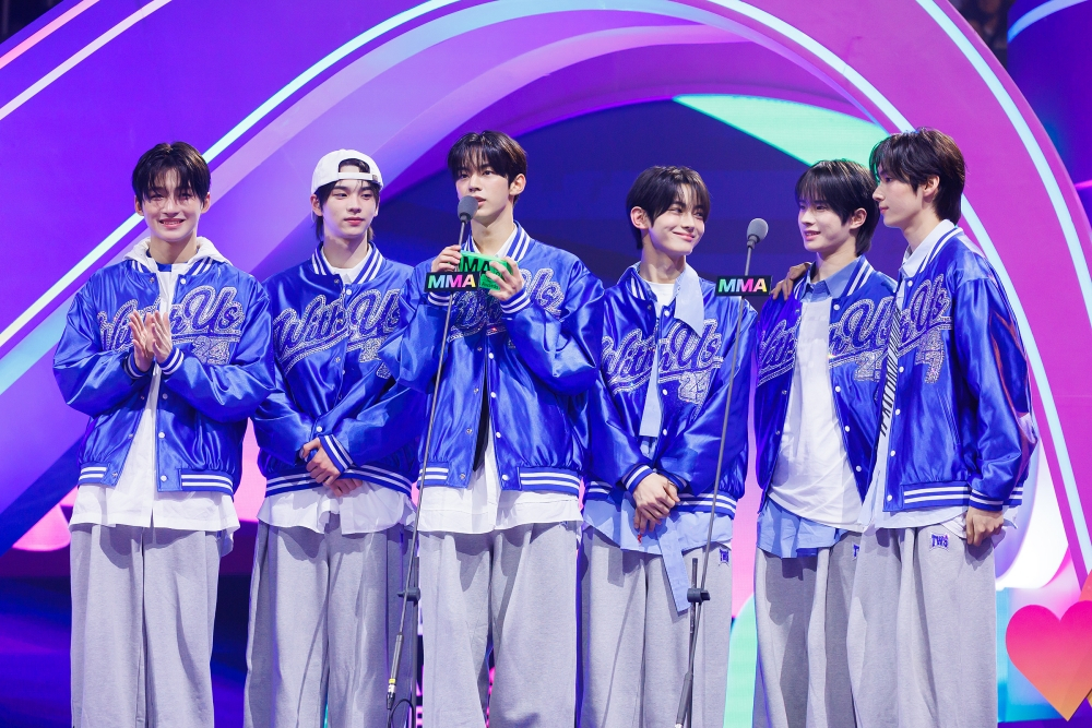 Boy band TWS at the Melon Music Awards 2024 (MMA 2024) held on Nov. 30 at the Inspire Arena in Incheon [KAKAO ENTERTAINMENT]