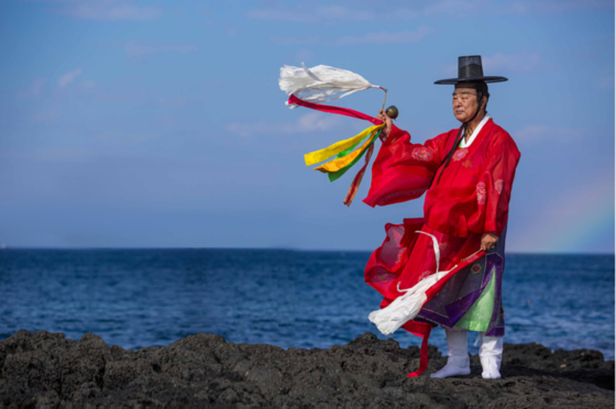 The Jeju Chilmeoridang Yeongdeunggut honors the yearly visit of Grandma Yeondeung. [CHILMEORIDANG YEONGDEUNGGUT CENTER]